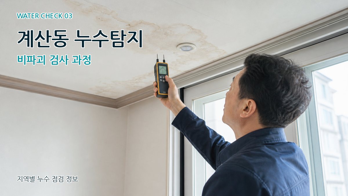 계산동 천장누수 누수탐지 이미지