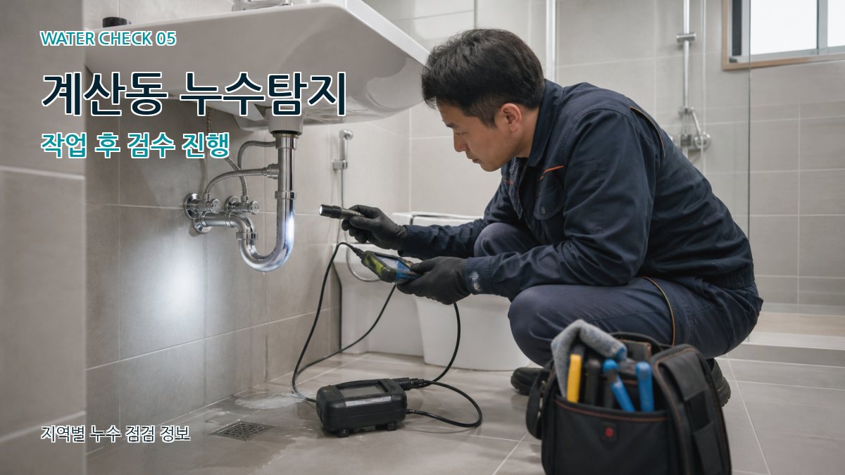 계산동 누수공사 누수탐지 이미지