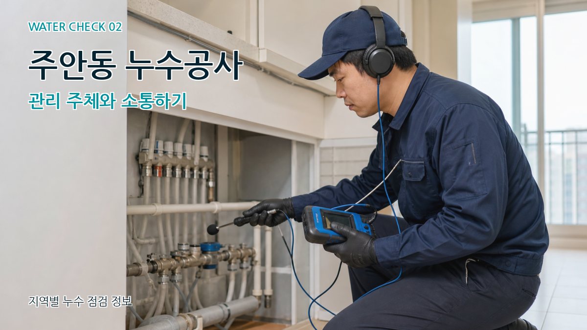 주안동 누수공사 관리 주체와 소통하기