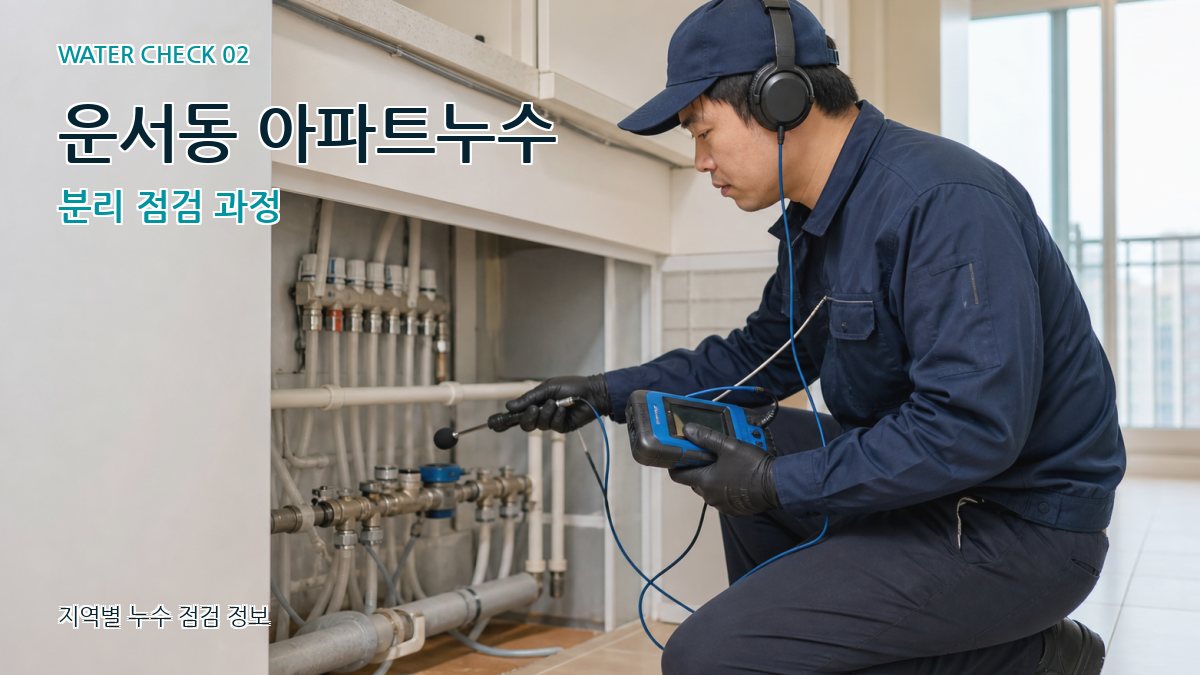 운서동 화장실누수 누수탐지 이미지