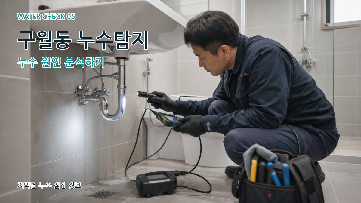 구월동 누수탐지 누수 원인 분석하기