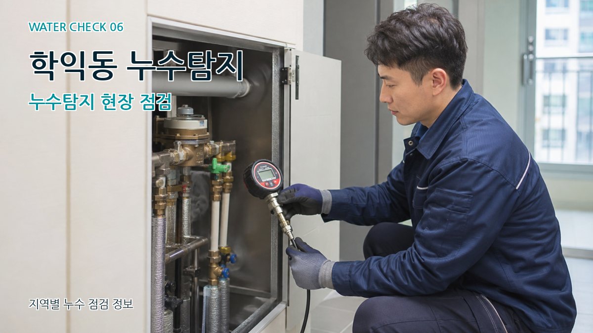 학익동 누수탐지 누수탐지 현장 점검