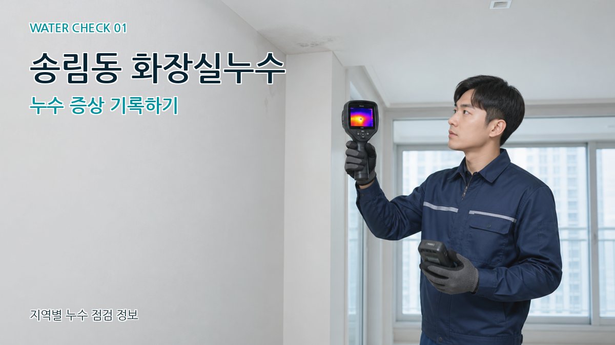 송림동 아파트누수 누수탐지 이미지