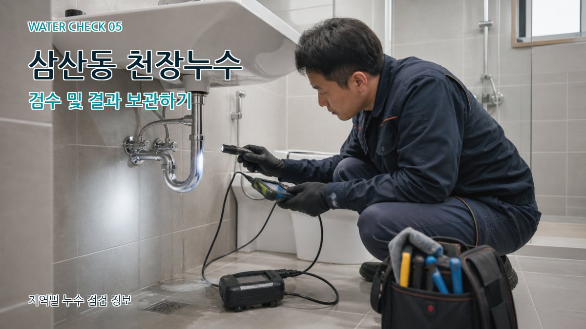 삼산동 천장누수 검수 및 결과 보관하기