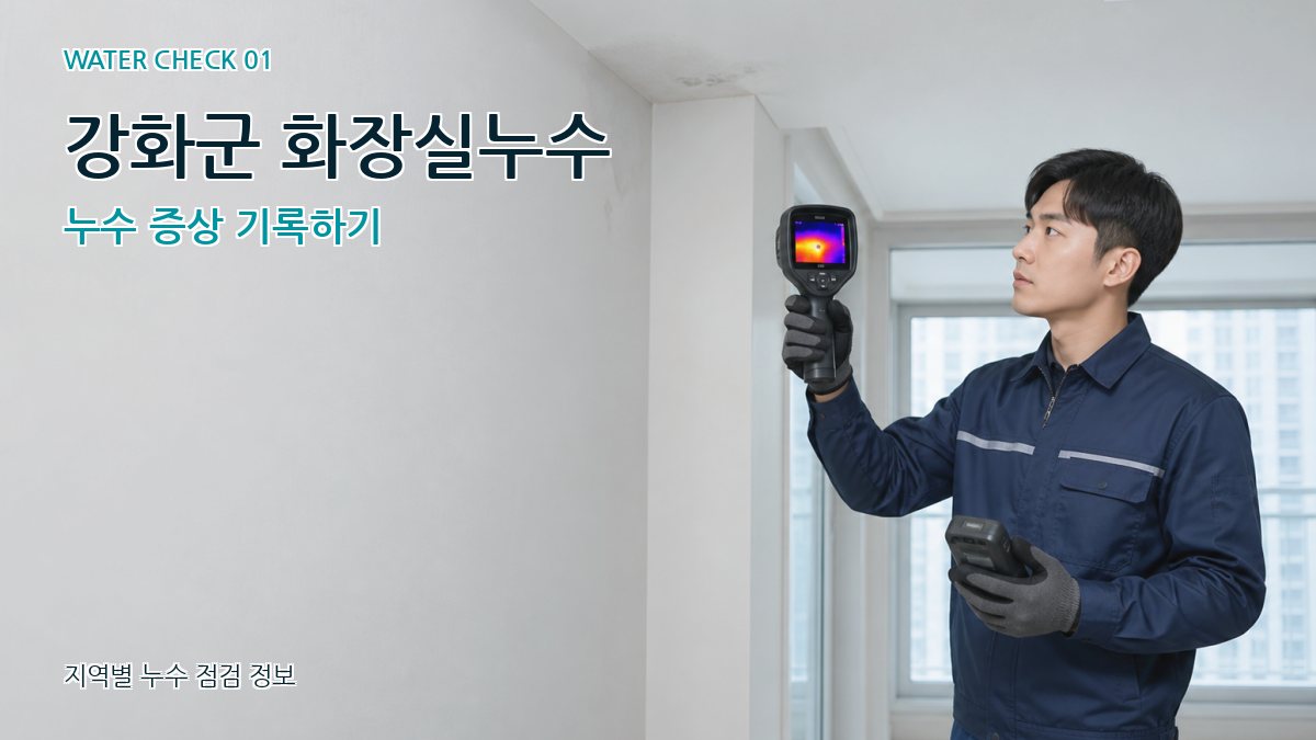 강화군 화장실누수 누수 증상 기록하기