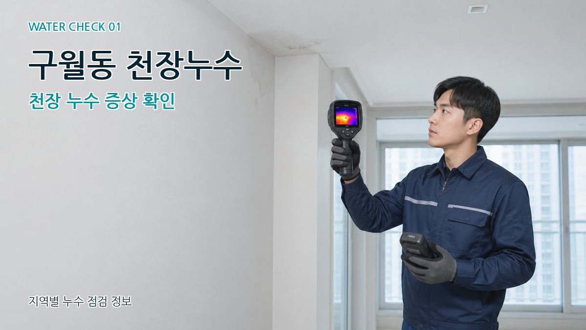 구월동 아파트누수 누수탐지 이미지