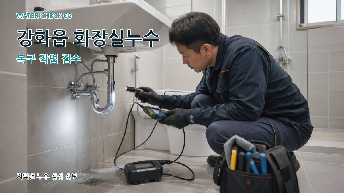 강화읍 화장실누수 복구 작업 검수