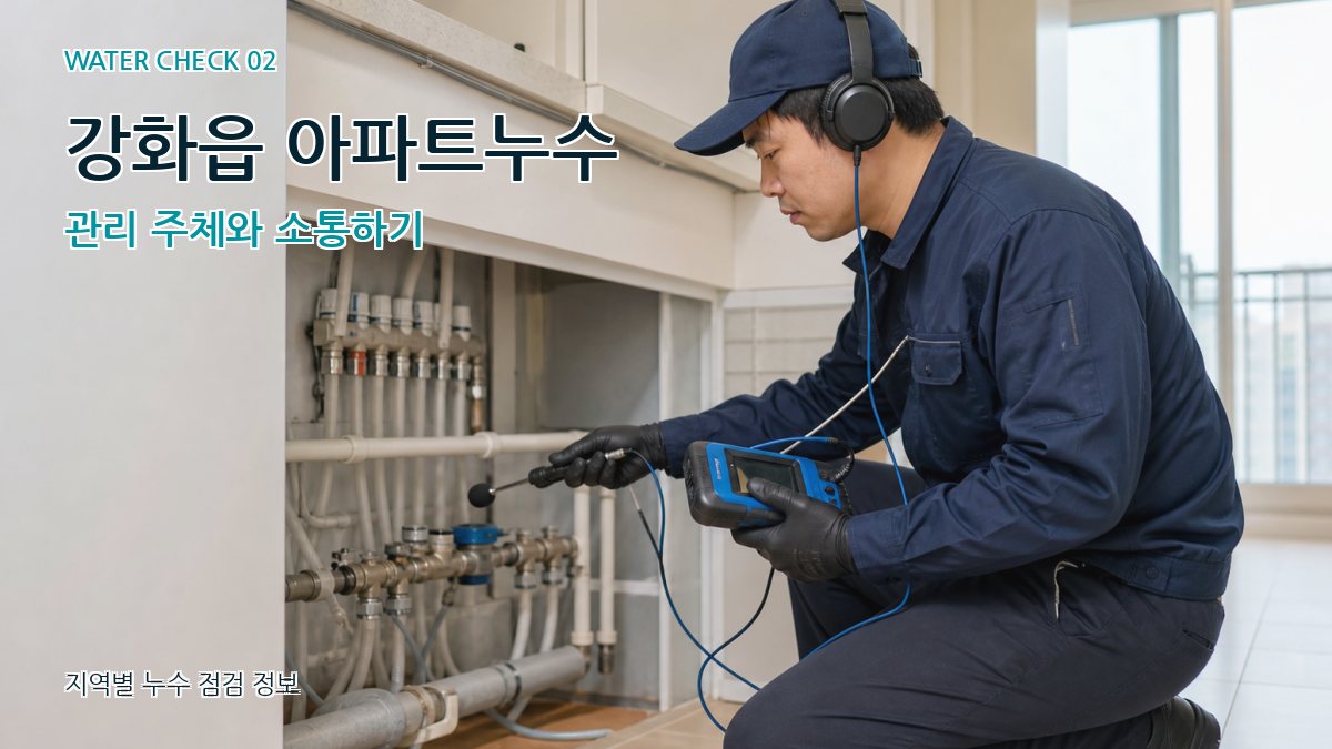 강화읍 아파트누수 관리 주체와 소통하기