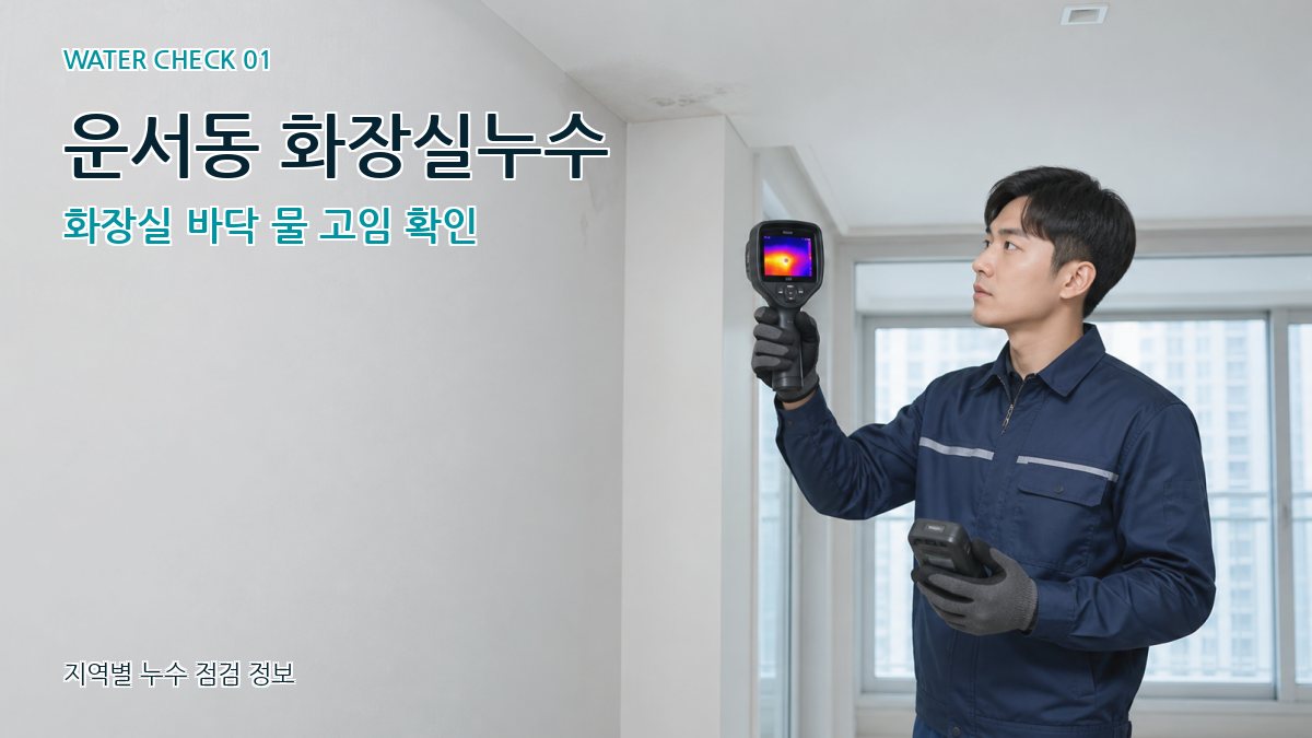 운서동 아파트누수 누수탐지 이미지