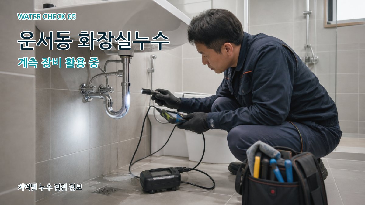 운서동 누수공사 누수탐지 이미지
