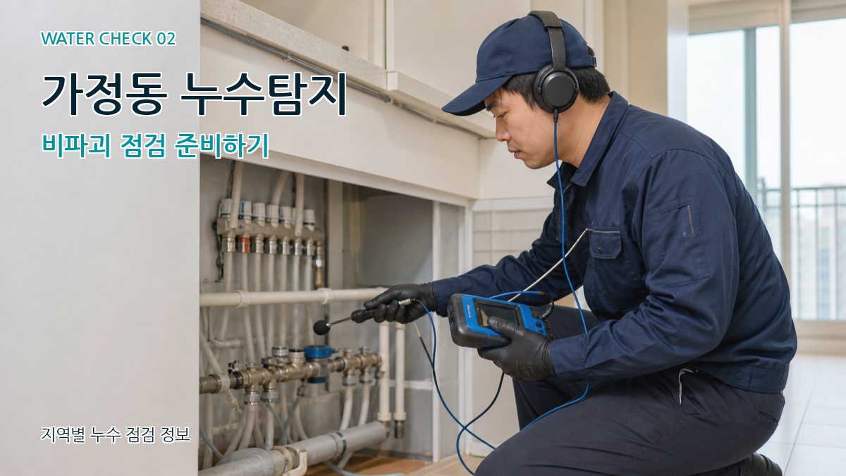 가정동 누수탐지 비파괴 점검 준비하기