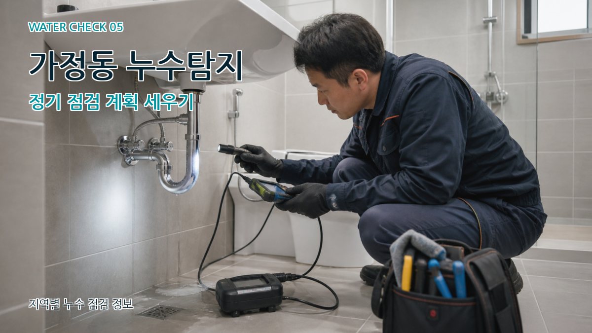 가정동 누수탐지 정기 점검 계획 세우기