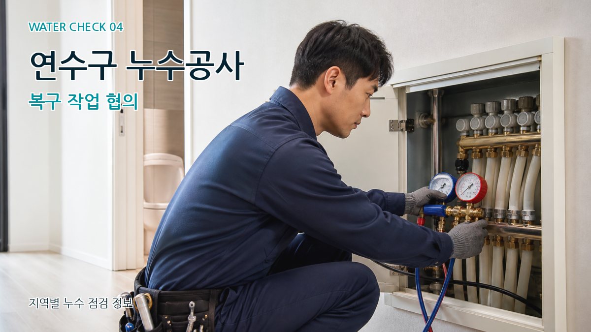 연수구 누수공사 복구 작업 협의