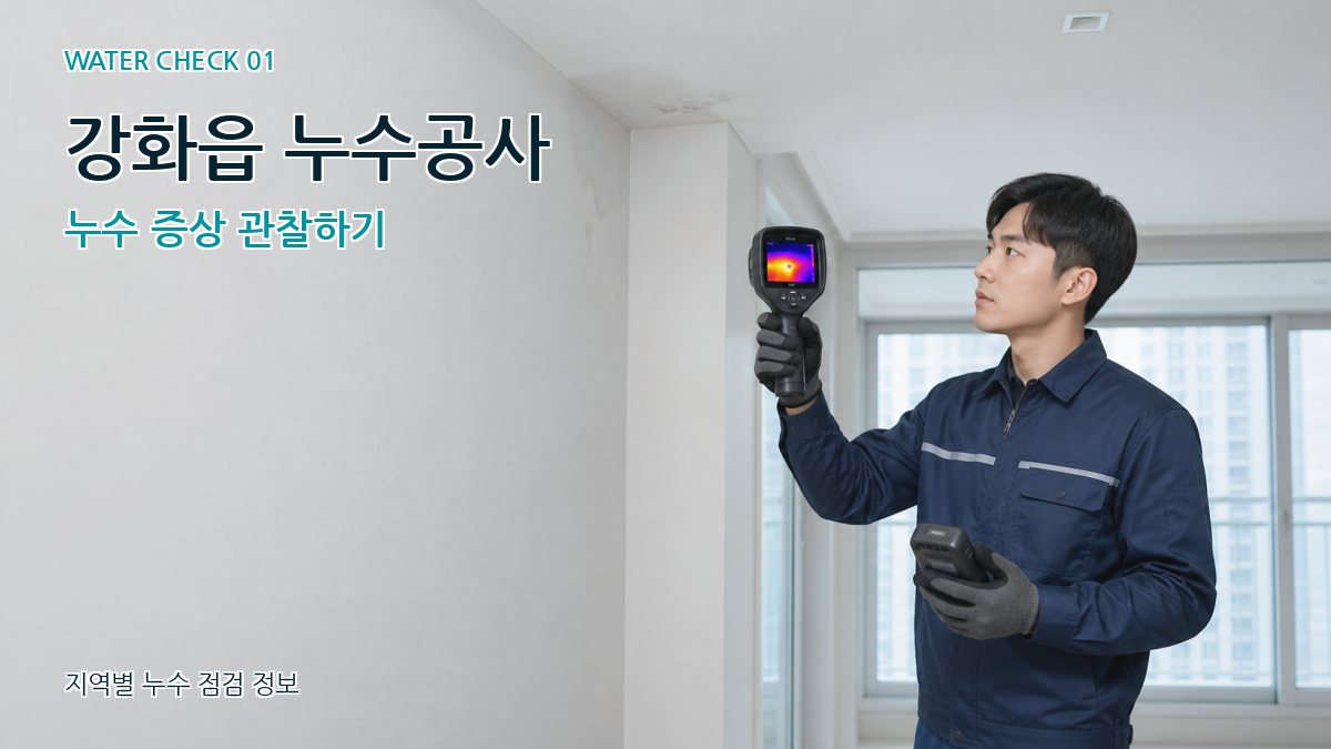 강화읍 누수공사 누수 증상 관찰하기