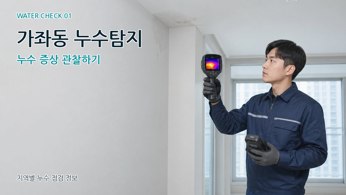 가좌동 아파트누수 누수탐지 이미지