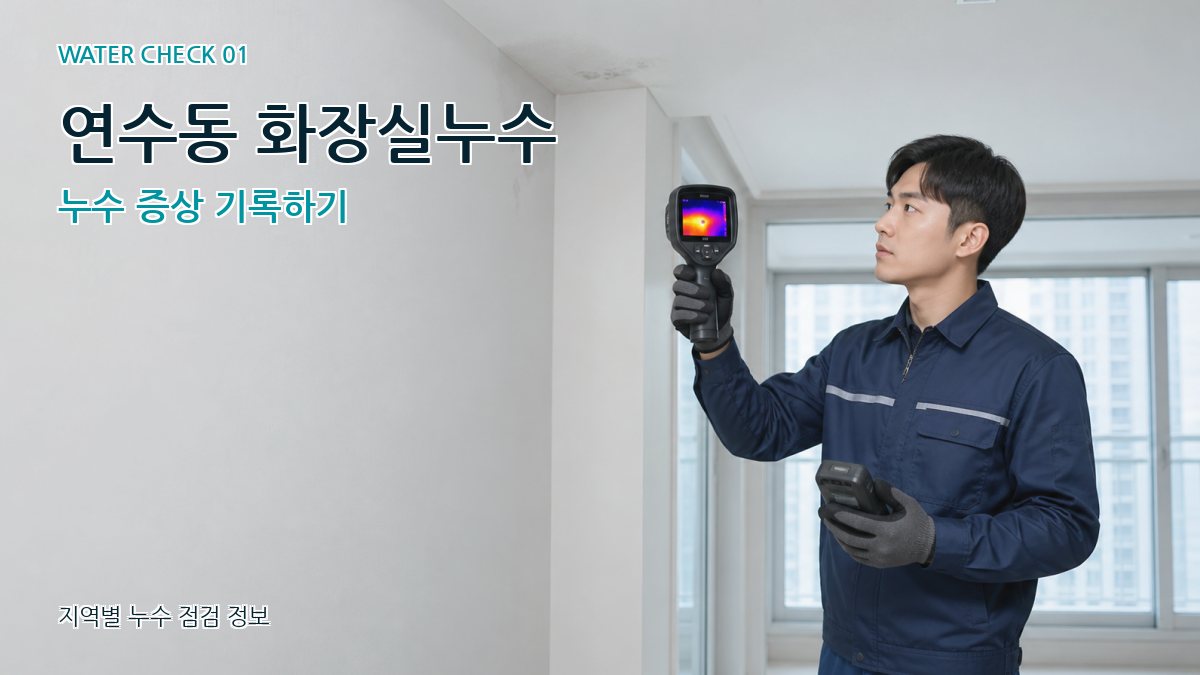 연수동 아파트누수 누수탐지 이미지