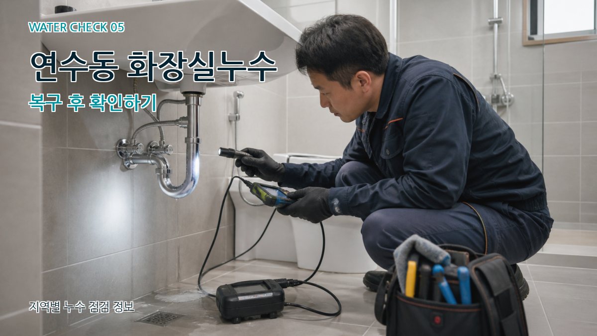연수동 누수공사 누수탐지 이미지