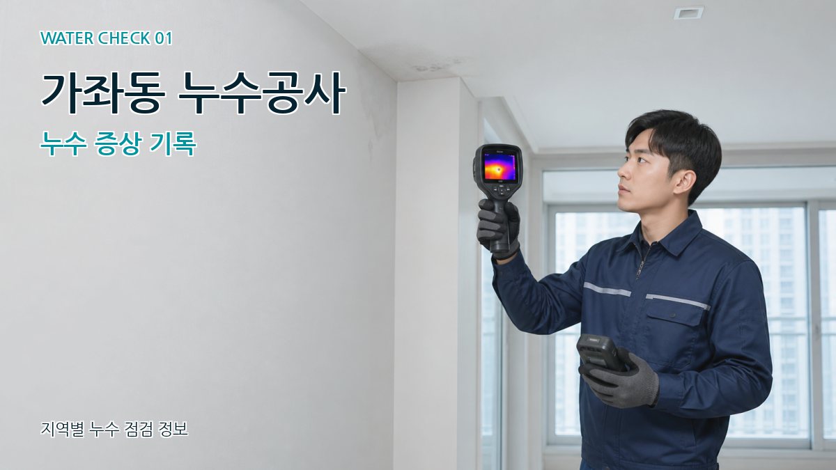 가좌동 누수공사 누수 증상 기록