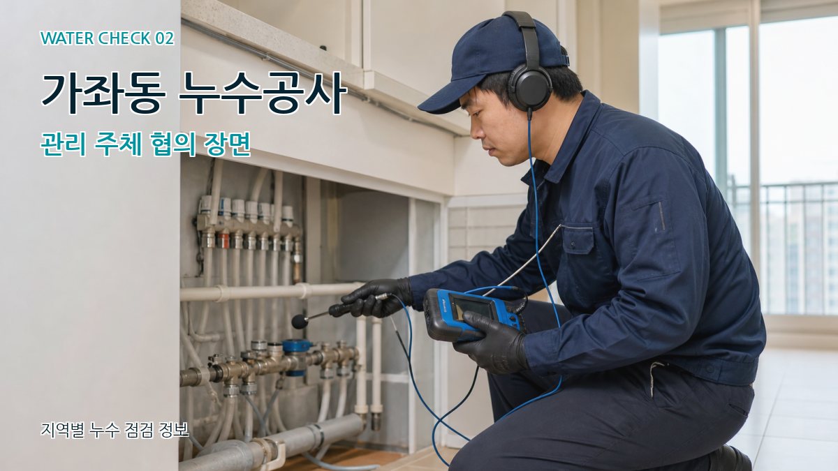 가좌동 누수공사 관리 주체 협의 장면