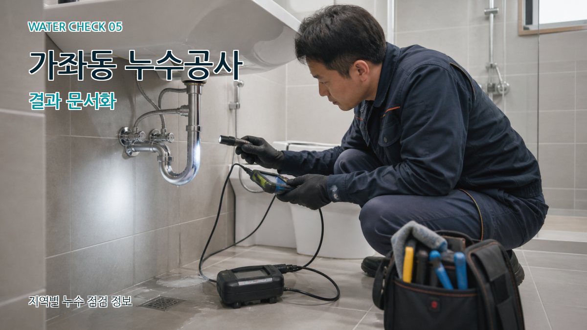 가좌동 누수공사 결과 문서화