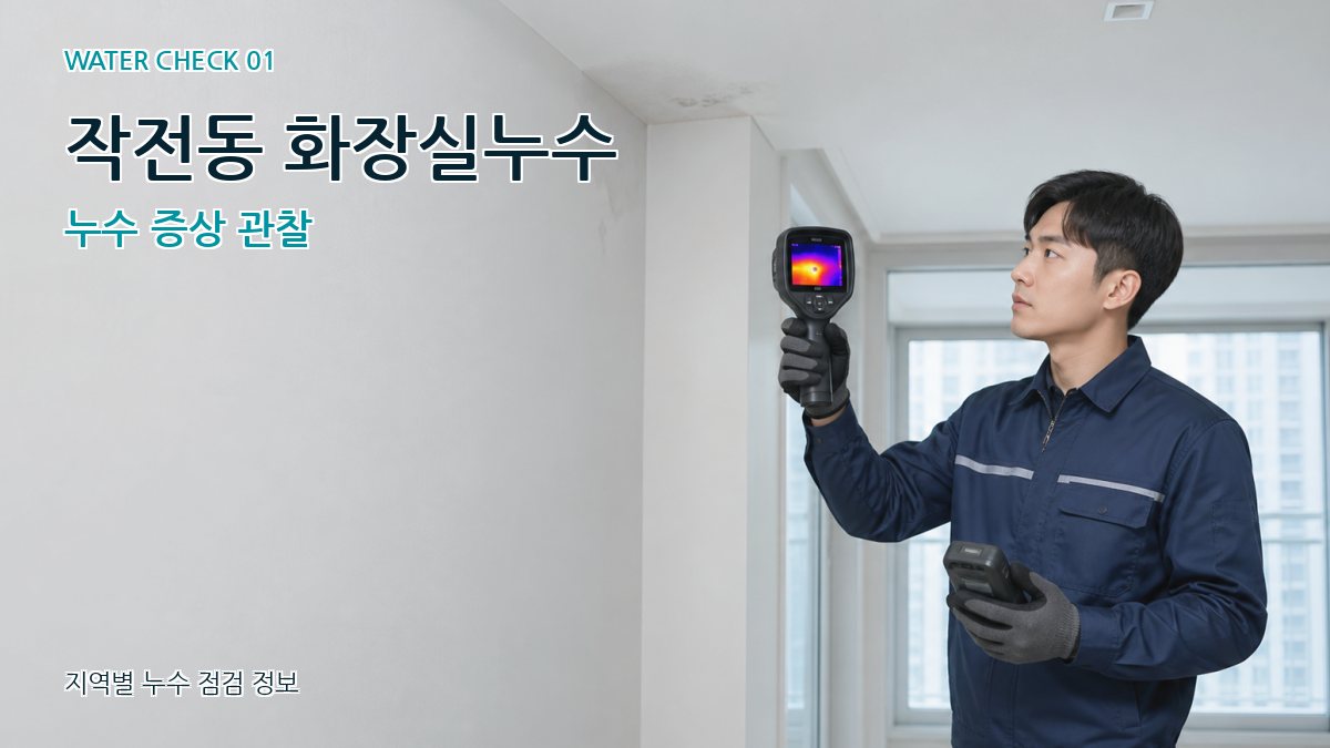작전동 아파트누수 누수탐지 이미지