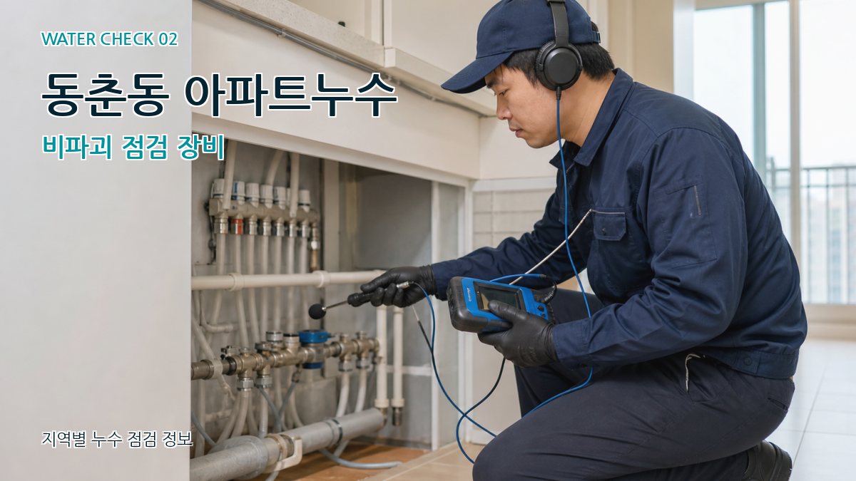 동춘동 화장실누수 누수탐지 이미지