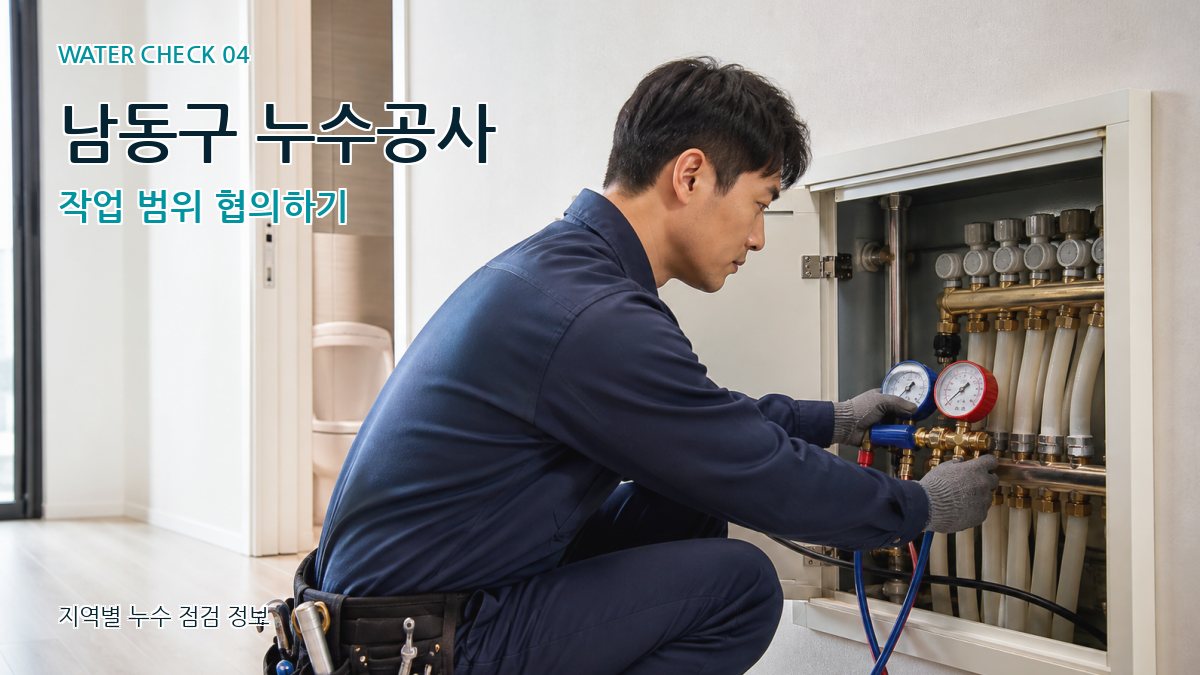 남동구 누수공사 작업 범위 협의하기