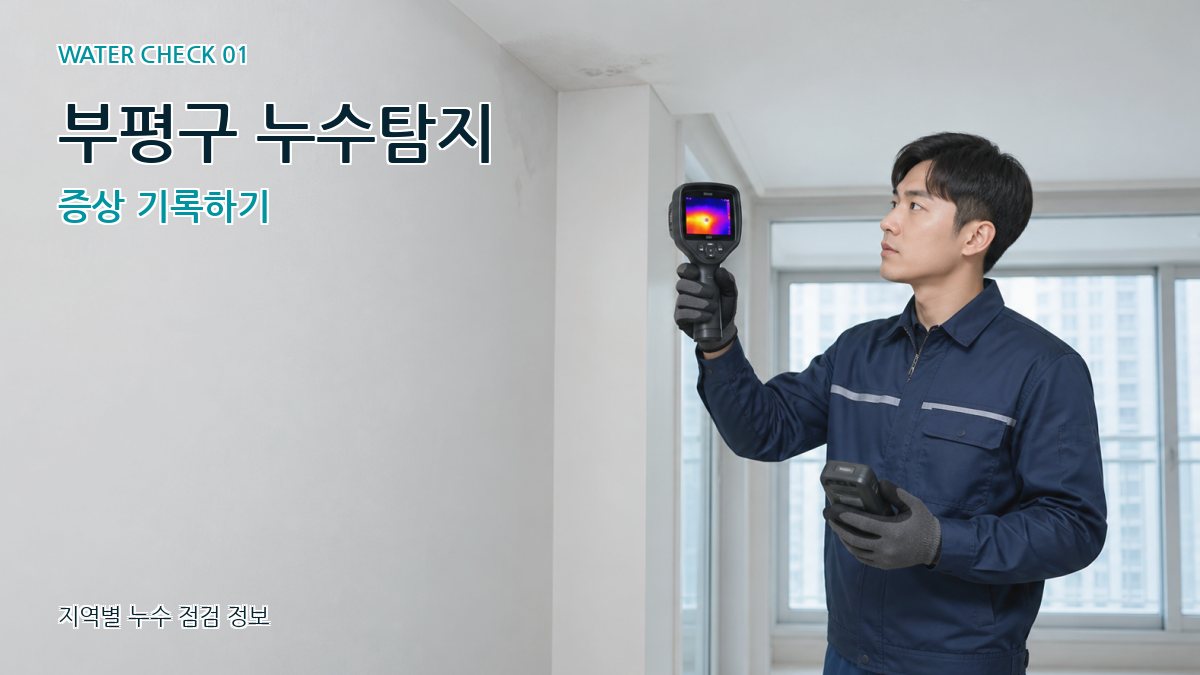 부평구 누수탐지 증상 기록하기