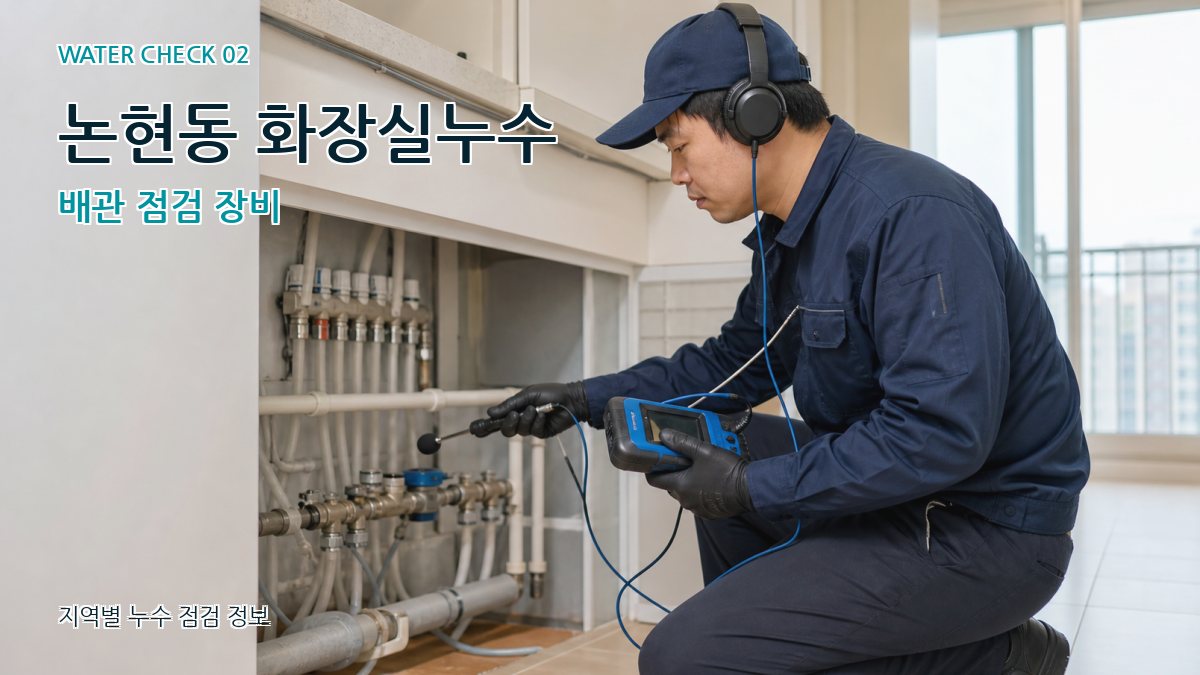 논현동 화장실누수 누수탐지 이미지