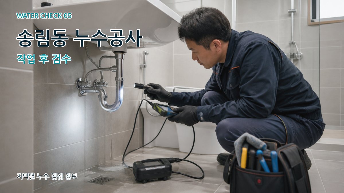 송림동 누수공사 누수탐지 이미지