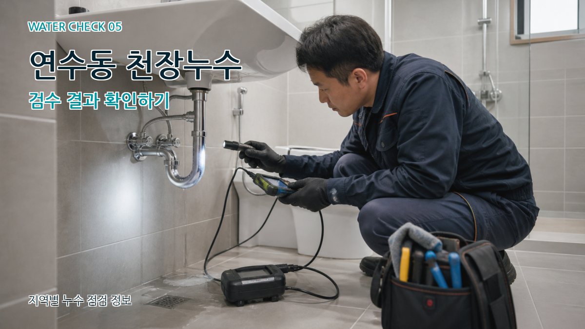 연수동 천장누수 검수 결과 확인하기