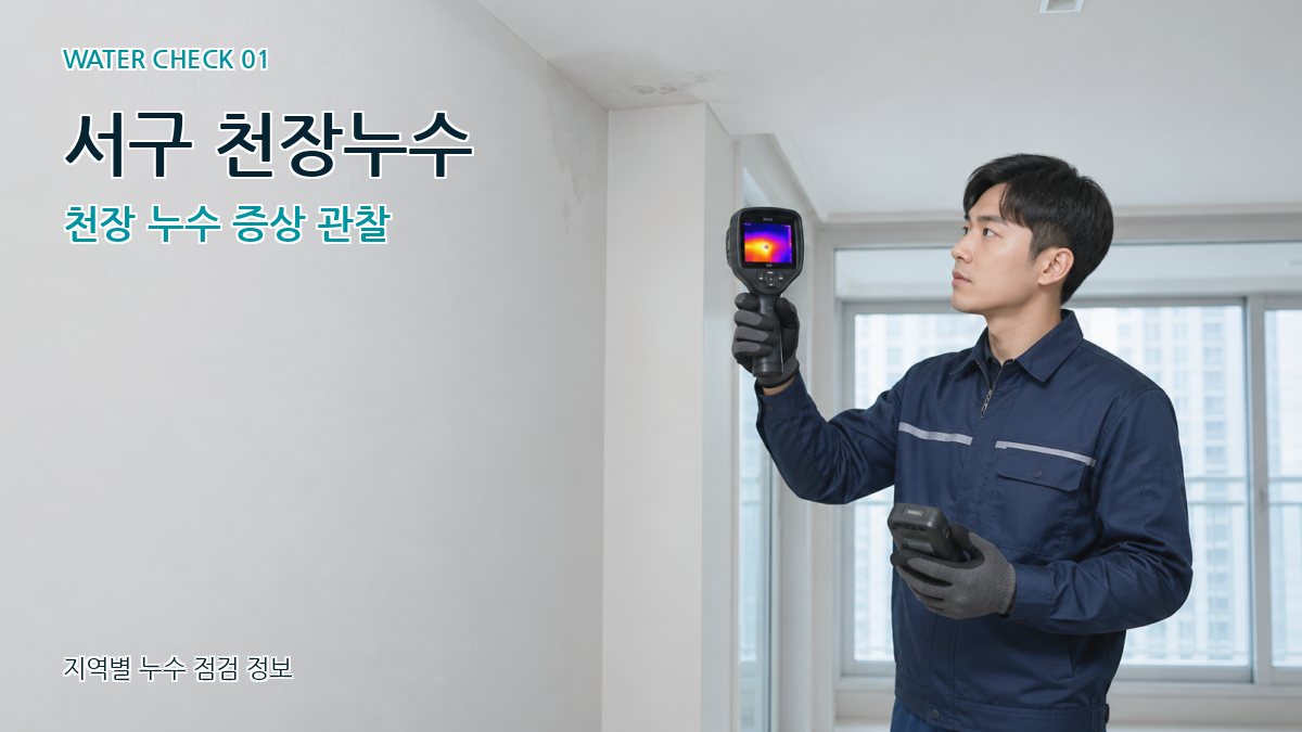 서구 천장누수 천장 누수 증상 관찰