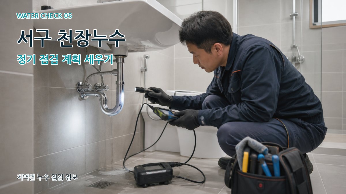 서구 천장누수 정기 점검 계획 세우기