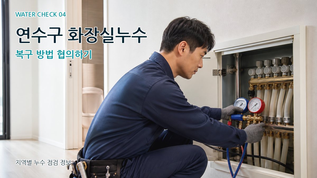 연수구 화장실누수 복구 방법 협의하기