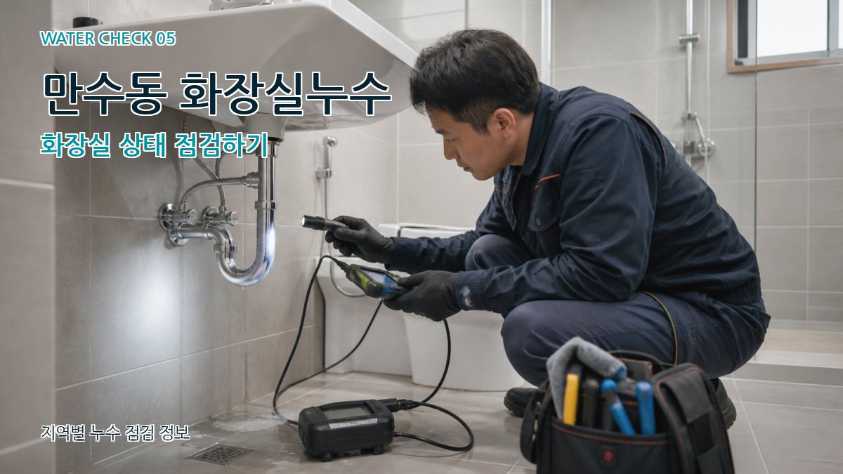 만수동 화장실누수 화장실 상태 점검하기