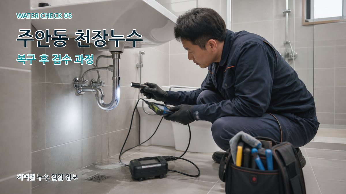 주안동 천장누수 복구 후 검수 과정