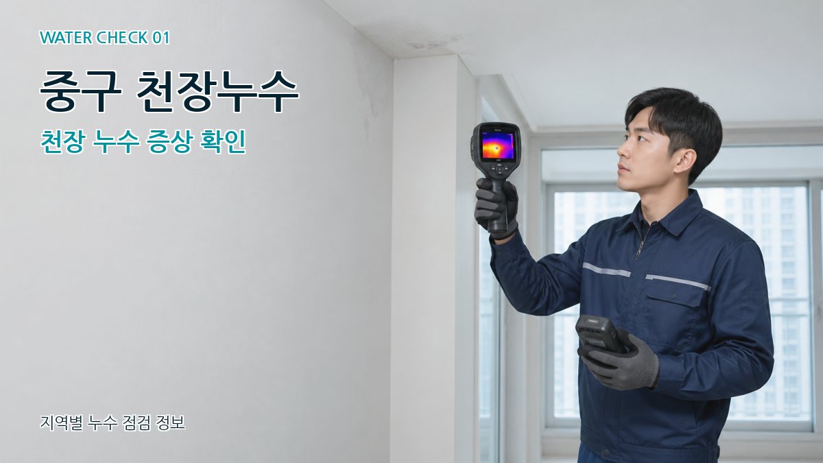 중구 천장누수 천장 누수 증상 확인