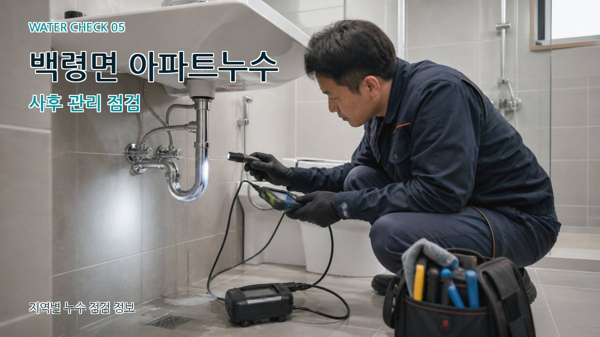 백령면 아파트누수 사후 관리 점검