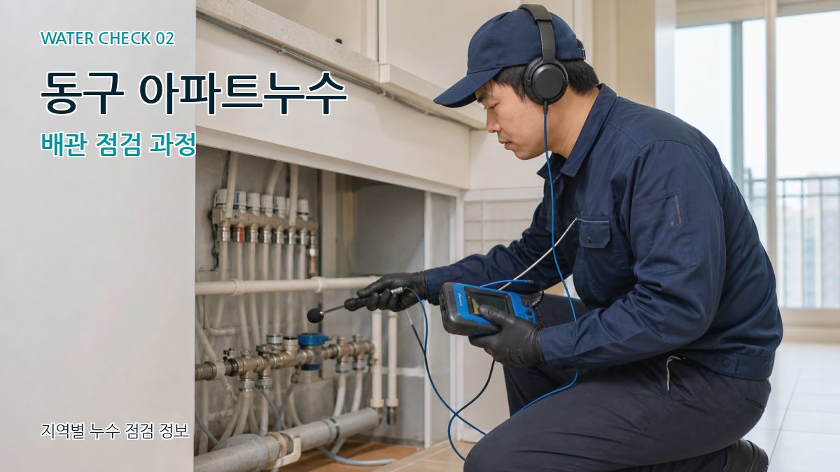동구 화장실누수 누수탐지 이미지