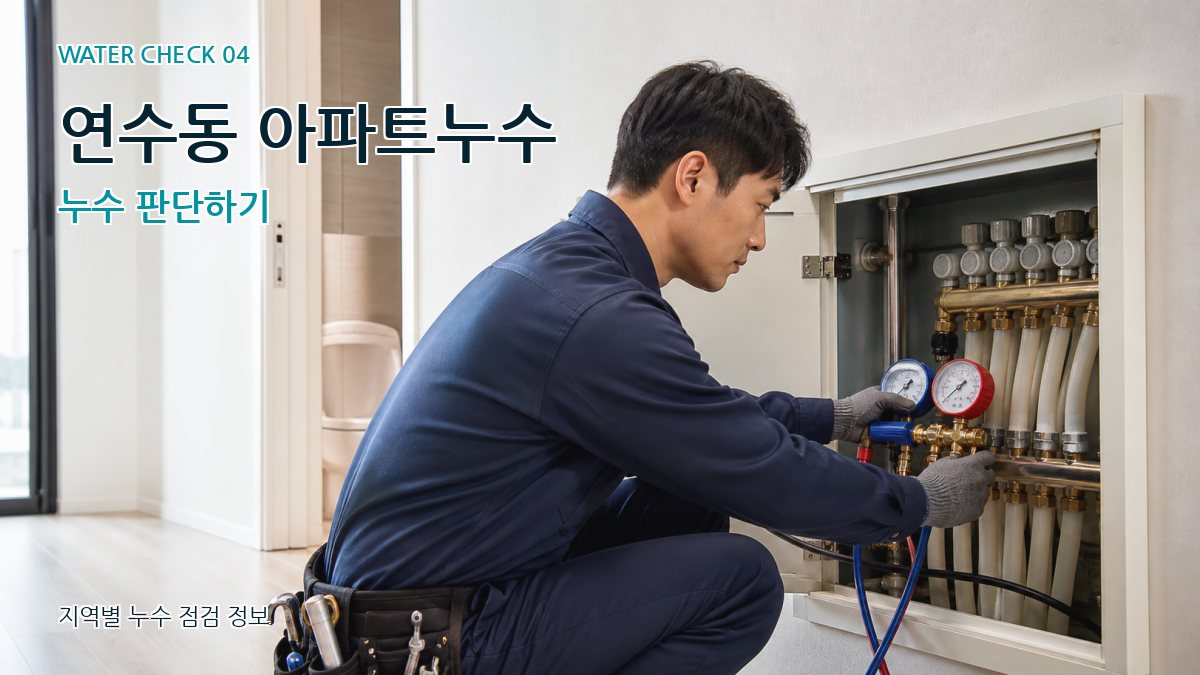 연수동 아파트누수 누수 판단하기