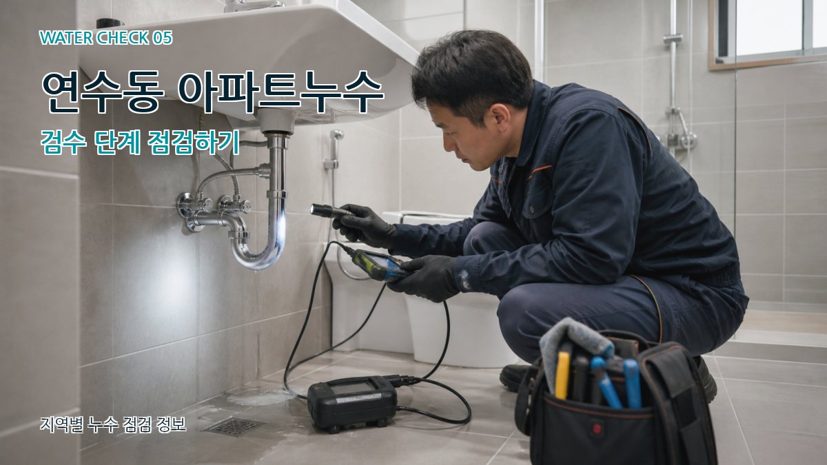 연수동 아파트누수 검수 단계 점검하기