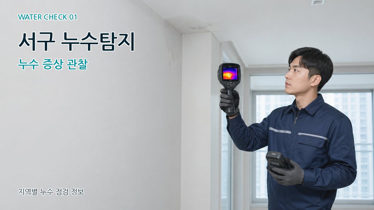 서구 누수탐지 누수 증상 관찰
