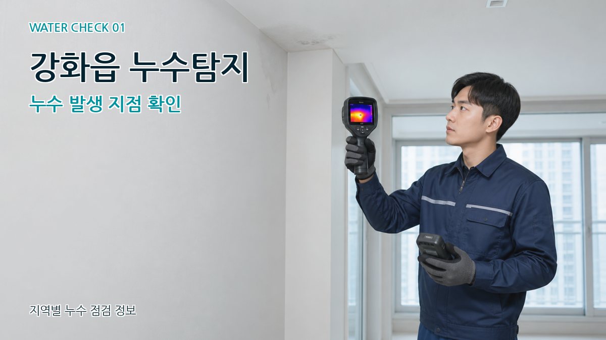 강화읍 아파트누수 누수탐지 이미지