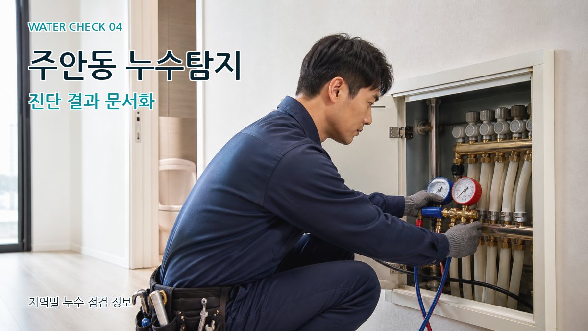 주안동 누수탐지 진단 결과 문서화